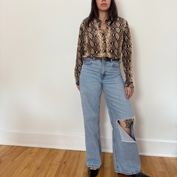 The kooples silk python button up shirt - Picture 8 of 8